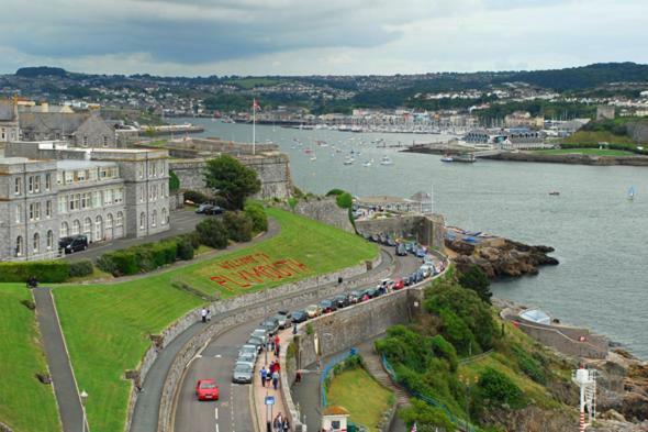 Ocean Crescent Plymouth City Centre Penthouse Level Apartment Bagian luar foto